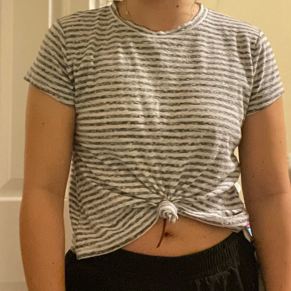 Striped faded tshirt navy and white - Picture 3 of 3